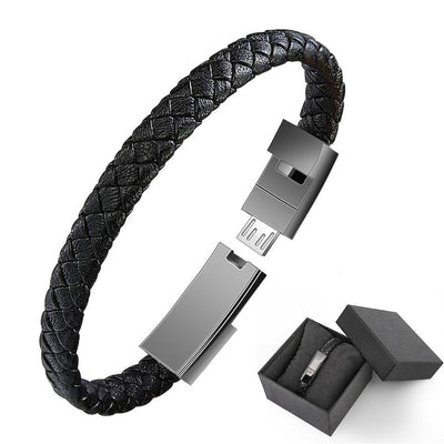 Leather Mini USB Bracelet